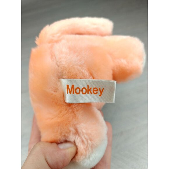 Vintage Russ Berrie Luv-Pet Mookey Plush Monkey Peach White 8" NEW With Tags - Picture 4 of 9